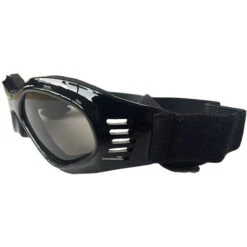 Lunettes Pliables Pour Chien Lunettes Pour Animaux De Compagnie Lunettes De Soleil Pour Animaux De Compagnie Protection UV Lunettes De Soleil Sangle Réglable Pour Petits Chiens, Chiens Moyens (NOIR),Le Noir -Cibi per cani in Italia 94914146 5