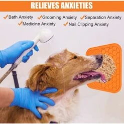 Confezione Da 2 Tappetini Da Leccare Per Cani E Gatti, Tappetino Da Leccare Premium Per Alleviare L'ansia Del Cane, Ciotole Per Cani A Alimentazione Lenta Per Ridurre La Noia, Tappetino Per Cibo Per C -Cibi per cani in Italia 94914203 2