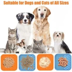 Confezione Da 2 Tappetini Da Leccare Per Cani E Gatti, Tappetino Da Leccare Premium Per Alleviare L'ansia Del Cane, Ciotole Per Cani A Alimentazione Lenta Per Ridurre La Noia, Tappetino Per Cibo Per C -Cibi per cani in Italia 94914203 3