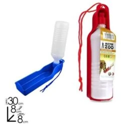 Trade Shop - Abbeveratoio Portatile 500 Cani E Gatti Borraccia Richiudibile Colori Assortiti -Cibi per cani in Italia 95089460 2