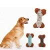 Trade Shop - Gioco Peluche Osso Morbido Suono Stridulo Tessuto Per Cani Masticare Morde Denti -Cibi per cani in Italia 95090470 1