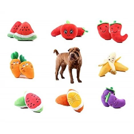 Trade Shop - Gioco Peluche Frutta Morbido Cani Banana Anguria Peperoncino Pomodoro Morde Denti 2 Trade Shop - Gioco Peluche Frutta Morbido Cani Banana Anguria Peperoncino Pomodoro Morde Denti