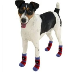 Trade Shop - Calzini Per Cane Cani Con Gommini Antiscivoli Fantasie