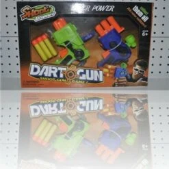 Trade Shop - Gioco Shoot Winner 2 Pistole Giocattolo Dardi Di Gomma Per Bambini