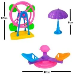 Trade Shop - Luna Park Giostre Giostra Personaggi Altalena Scivolo Giocattolo Gioco Bambina -Cibi per cani in Italia 95100226 4