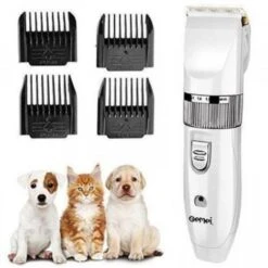 Trade Shop - Tosatrice Per Cane Cani Gatti Animali A Batteria Trimmer Ricaricabile Gm-634 Geemy
