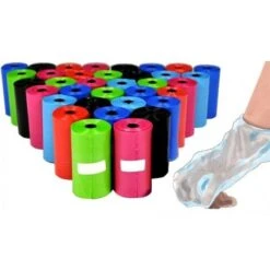 Trade Shop - 960 Sacchetti Igienici Bustine Per Escrementi Cani Gatti Raccolta Feci Colorati