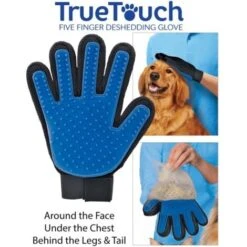 Trade Shop - True Touch Guanto Spazzola Cardatore Elimina Peli Massaggiante Per Cani E Gatti