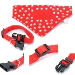 Trade Shop - Collare Con Bandana Fazzoletto Regolabile Per Cane Cani Tutte Le Taglie Fashion