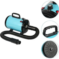 Sèche-poils Toilettage Pour Chiens Séchoir Professionnel Pour Chiens Sèche-cheveux Pour Chiens Chats Animaux - Bleu -Cibi per cani in Italia 95126843 4