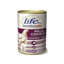 Life Dog Nutrition Plus Per Cane Da 400g Pollo E Coniglio