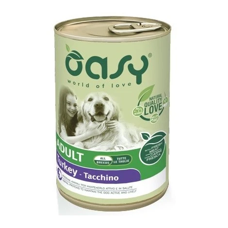 Oasy Per Cane Adult All Breeds Da 400g Tacchino 3 Oasy Per Cane Adult All Breeds Da 400g Tacchino