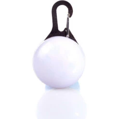 Ciondolo Per Animali Domestici, Ciondolo Luminoso A LED, Portafortuna Con Cane Luminoso, Portafortuna Lampeggiante Per Cane E Gatto (bianco)