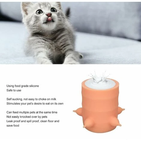Alimentatore Per Latte Per Animali Domestici Alimentatore Per Acqua Per Latte Per Cuccioli Da 400 Ml Capezzoli Multipli In Silicone Morbido Design Ciotola Per Latte Per Animali Domestici Di Grande Cal 5 Alimentatore Per Latte Per Animali Domestici Alimentatore Per Acqua Per Latte Per Cuccioli Da 400 Ml Capezzoli Multipli In Silicone Morbido Design Ciotola Per Latte Per Animali Domestici Di Grande Cal - immagine 3