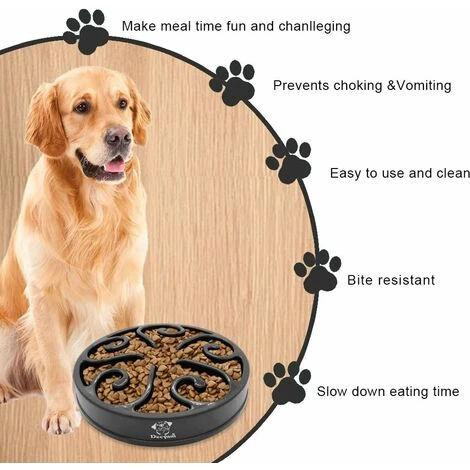 Ciotola Per Cani A Alimentazione Lenta Ciotola Per Cani A Alimentazione Lenta Ciotola Per Cani A Alimentazione Lenta Ciotola Per Alimentazione A Puzzle Antiscivolo (piccola/media, Nera) 6 Ciotola Per Cani A Alimentazione Lenta Ciotola Per Cani A Alimentazione Lenta Ciotola Per Cani A Alimentazione Lenta Ciotola Per Alimentazione A Puzzle Antiscivolo (piccola/media, Nera) - immagine 4