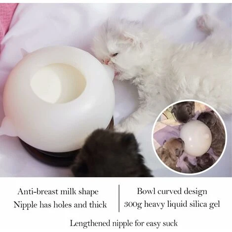 Ciotola Per Il Latte A Bolle Mangiatoia Per Il Latte Per Cuccioli Gattini Animali Domestici Biberon Multipli Per Cuccioli Per Neonati Stazione Di Cura Per Capezzoli Bionici Dongdong In Silicone Per An 4 Ciotola Per Il Latte A Bolle Mangiatoia Per Il Latte Per Cuccioli Gattini Animali Domestici Biberon Multipli Per Cuccioli Per Neonati Stazione Di Cura Per Capezzoli Bionici Dongdong In Silicone Per An - immagine 2