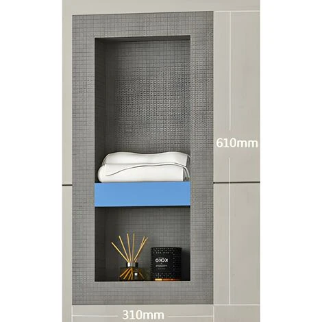 Nicchia Da Incastro Pronta Da Piastrellare Con Scaffale 31 X 62 Cm - KLARA 7 Nicchia Da Incastro Pronta Da Piastrellare Con Scaffale 31 X 62 Cm - KLARA - immagine 5