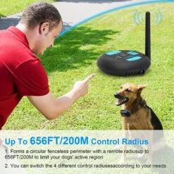 Sistema Di Recinzione Per Cani Elettronico Wireless, Sistema Di Barriera Invisibile Per Il Contenimento Del Bordo Dell'animale Domestico -Cibi per cani in Italia 95659438 3
