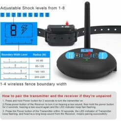 Sistema Di Recinzione Per Cani Elettronico Wireless, Sistema Di Barriera Invisibile Per Il Contenimento Del Bordo Dell'animale Domestico -Cibi per cani in Italia 95659438 5