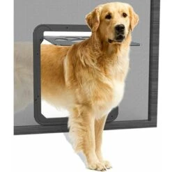 Gattaiola Per Zanzariera Facile Da Installare Freedom Of Dog Porta Zanzariera Con Serratura Per Cani Di Taglia Media/grande