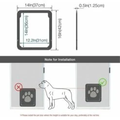 Gattaiola Per Zanzariera Facile Da Installare Freedom Of Dog Porta Zanzariera Con Serratura Per Cani Di Taglia Media/grande -Cibi per cani in Italia 95703521 4
