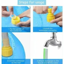 Piscina Per Cani, Piscina Per Animali Domestici, Tappetino Da Gioco Pieghevole Da 170 Cm, Tappetino Da Gioco Per Animali Domestici, Tappetino Da Gioco Portatile All'aperto -Cibi per cani in Italia 95785412 3