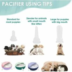 Mangiatoia Per Gattini Neonato Con Capezzoli Distributore Di Latte Per Dispositivi Di Allattamento In Silicone Multi-animale Domestico Per Gatti Cani Conigli, Rosa -Cibi per cani in Italia 95789642 2