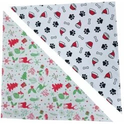 Bandane Natalizie Per Animali Domestici, 2 Sciarpe Di Stoffa Di Saliva, Set Di Foulard Per Animali Domestici, Bavaglini Triangolari Per Animali Domestici, Bandane Per Cani Belle E Morbide (stile 2)