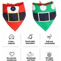 Bandana Per Cani Sciarpa Per Animali Domestici Triangolo Bandana Per Animali Domestici (Stile 3, S) -Cibi per cani in Italia 95860745 3
