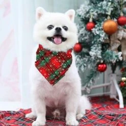 Bandana Natalizia Per Cani, Bandana Per Animali Domestici, Ghetta Con Pettorina A Triangolo Per Cani Di Taglia Piccola, Media, Gatti (stile 4, S) -Cibi per cani in Italia 95860750 4