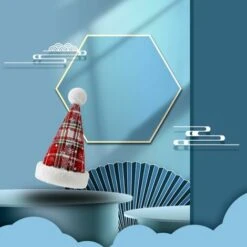 Cappello Natalizio Per Animali Domestici Fiocco Di Neve Scozzese Cappello Per Cani E Gatti (rosso) -Cibi per cani in Italia 95860940 5