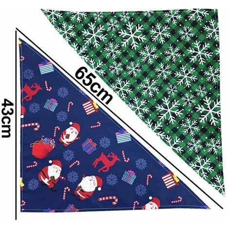 Bandane Natalizie Per Animali Domestici, 2 Sciarpe Di Stoffa Di Saliva, Set Di Foulard Per Animali Domestici Bavaglino A Triangolo Per Animali Domestici, Bandane Per Cani Belle E Morbide (stile 5) 4 Bandane Natalizie Per Animali Domestici, 2 Sciarpe Di Stoffa Di Saliva, Set Di Foulard Per Animali Domestici Bavaglino A Triangolo Per Animali Domestici, Bandane Per Cani Belle E Morbide (stile 5) - immagine 2