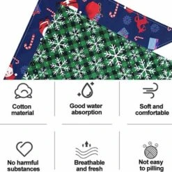 Bandane Natalizie Per Animali Domestici, 2 Sciarpe Di Stoffa Di Saliva, Set Di Foulard Per Animali Domestici Bavaglino A Triangolo Per Animali Domestici, Bandane Per Cani Belle E Morbide (stile 5) 9 Bandane Natalizie Per Animali Domestici, 2 Sciarpe Di Stoffa Di Saliva, Set Di Foulard Per Animali Domestici Bavaglino A Triangolo Per Animali Domestici, Bandane Per Cani Belle E Morbide (stile 5) -Cibi per cani in Italia 95860969 3