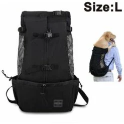 Zaino Porta Cani Per Animali Di Piccola E Media Taglia. Zaino Per Cani Frontale, Regolabile, Completamente Ventilato