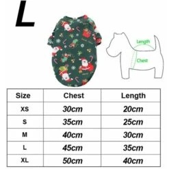 Pet Christmas Holiday Dog Cat Pet Christmas Dog Holiday Costume (L) -Cibi per cani in Italia 95861309 2