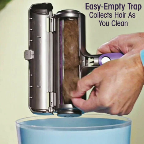 Fur Daddy - Spazzola Anti Peli Di Animali - ™ - Raccogli Peli Di Cane/gatto - Viola E Grigio 7 Fur Daddy - Spazzola Anti Peli Di Animali - ™ - Raccogli Peli Di Cane/gatto - Viola E Grigio - immagine 5