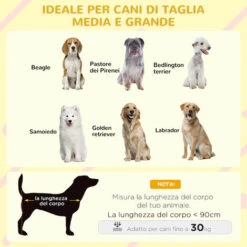 PawHut Cuccia Per Cani Da Esterno In Legno E PVC Con Portico E Finestre, 126x118x105cm, Grigio 10 PawHut Cuccia Per Cani Da Esterno In Legno E PVC Con Portico E Finestre, 126x118x105cm, Grigio -Cibi per cani in Italia 96084954 4