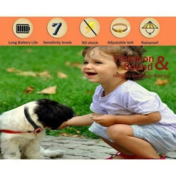 Collare Antiabbaio Per Cani, Anti Vibrazione E Bip Unità Collare Antiabbaio Per Cani Di Taglia Grande E Piccola, Collare Autoaddestrante Regolabile Su 7 Livelli Di Sensibilità - Arancione -Cibi per cani in Italia 96145991 3