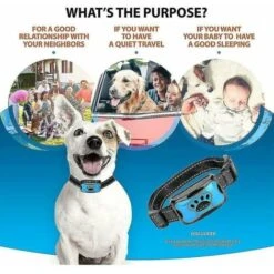 Miofth 3 In1 Collare Antiabbaio Per Cani Dispositivo Per Abbaiare Eccessivo Sicuro Addestramento Della Corteccia Innocuo E Umano -Cibi per cani in Italia 96147667 3