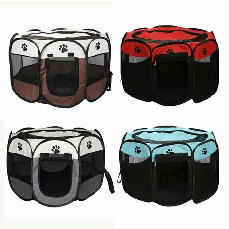 Recinzione E Box Per Cani Pieghevoli Per Animali Domestici, 3 Recinzione E Box Per Cani Pieghevoli Per Animali Domestici,