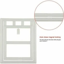 Porta Per Animali Domestici, Gatto E Animale Domestico, Con Chiusura Automatica, Telaio Della Porta, Nero, 4 Modelli (bianco, L) -Cibi per cani in Italia 96205822 5