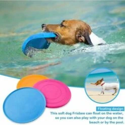 Frisbee Per Cani Da 3 Pezzi 18 Cm Frisbee Disco Volante Frisbee In Gomma Morbida Per Addestramento Di Animali Domestici -Cibi per cani in Italia 96217631 4