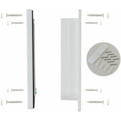 Porta Per Gatti, Porta Piatta In Plastica Con Serratura A 4 Vie Per Finestra Interna, Parete, Porta Esterna, Bianco -Cibi per cani in Italia 96229661 2