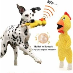 LITZEE Giocattolo Per Cani In Peluche Giocattolo Per Cani, Peluche Per Cani, Giocattolo Per Cani In Peluche Di Velluto A Coste Resistente Con Meccanismo Di Rumore In Plastica Cigolante A Forma Di Poll -Cibi per cani in Italia 96297895 3