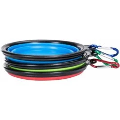 LITZEE Ciotola Da Viaggio Per Cani E Bottiglia Ciotola Da Viaggio Per Cani E Gatti, Ciotola Per Cani In Silicone Pieghevole, Un Set Di 3 Pezzi -Cibi per cani in Italia 96297923 2