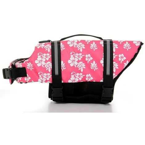 LITZEE Giubbotto Salvagente Per Cani Cappotto Di Sicurezza Giubbotto Salvagente Galleggiante Con Manico Per Cani Di Piccola Taglia Fiore Rosso L 3 LITZEE Giubbotto Salvagente Per Cani Cappotto Di Sicurezza Giubbotto Salvagente Galleggiante Con Manico Per Cani Di Piccola Taglia Fiore Rosso L