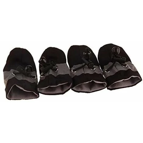 LITZEE Calzini E Scarpe Per Cani Confezione Da 4 Stivali Da Pioggia Per Cani, Stivali Impermeabili Copriscarpe Morbidi Antiscivolo Design Riflettente Per Cani Cuccioli Animali Domestici (Nero 3) 3 LITZEE Calzini E Scarpe Per Cani Confezione Da 4 Stivali Da Pioggia Per Cani, Stivali Impermeabili Copriscarpe Morbidi Antiscivolo Design Riflettente Per Cani Cuccioli Animali Domestici (Nero 3)
