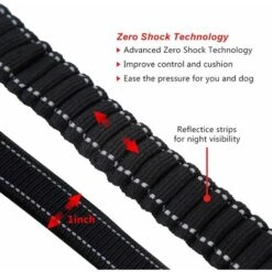 LITZEE Robusto Guinzaglio Per Cani Con Impugnatura Imbottita Corda Anti-strappo Elastico Da Addestramento Per Cani Di Taglia Media E Grande In Trazione Pesante (110 Cm-150 Cm, Nero) 9 LITZEE Robusto Guinzaglio Per Cani Con Impugnatura Imbottita Corda Anti-strappo Elastico Da Addestramento Per Cani Di Taglia Media E Grande In Trazione Pesante (110 Cm-150 Cm, Nero) -Cibi per cani in Italia 96299074 3