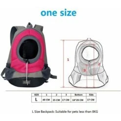 LITZEE Zaino Per Animali Domestici Per Cucciolo Di Gatto Di Piccola Taglia (8kgs Max) Borsa Da Viaggio Anteriore E Posteriore Per Animali Domestici Borsa Traspirante Per Cuccioli In Rete Morbida 42 X -Cibi per cani in Italia 96300474 2