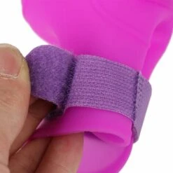 LITZEE Scarpe E Calzini Per Cani 4 Pezzi Scarpe Per Cani Stivali In Silicone Scarpe Da Pioggia Protettive Antiscivolo Impermeabili Per Cani Di Piccola Taglia (M/Viola) -Cibi per cani in Italia 96300547 4